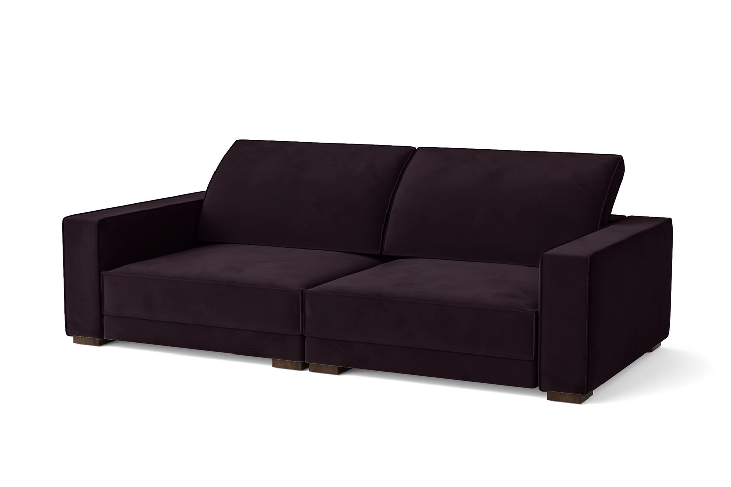 Bolzano 3 Seater Sofa Purple Velvet