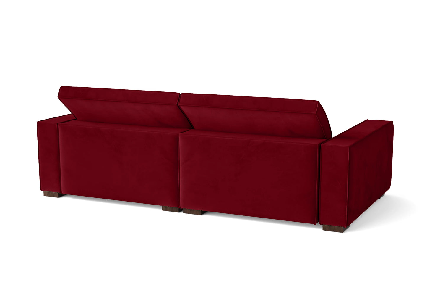 Bolzano 3 Seater Sofa Red Velvet