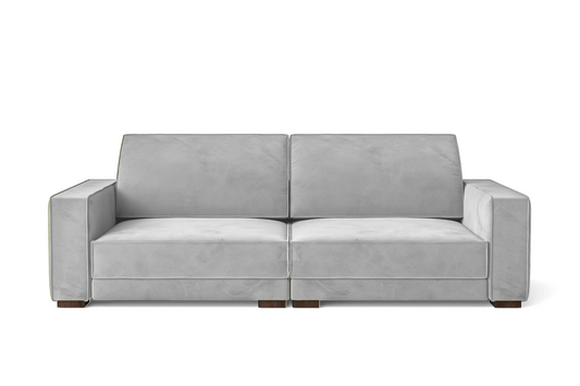 Bolzano 3 Seater Sofa White Velvet