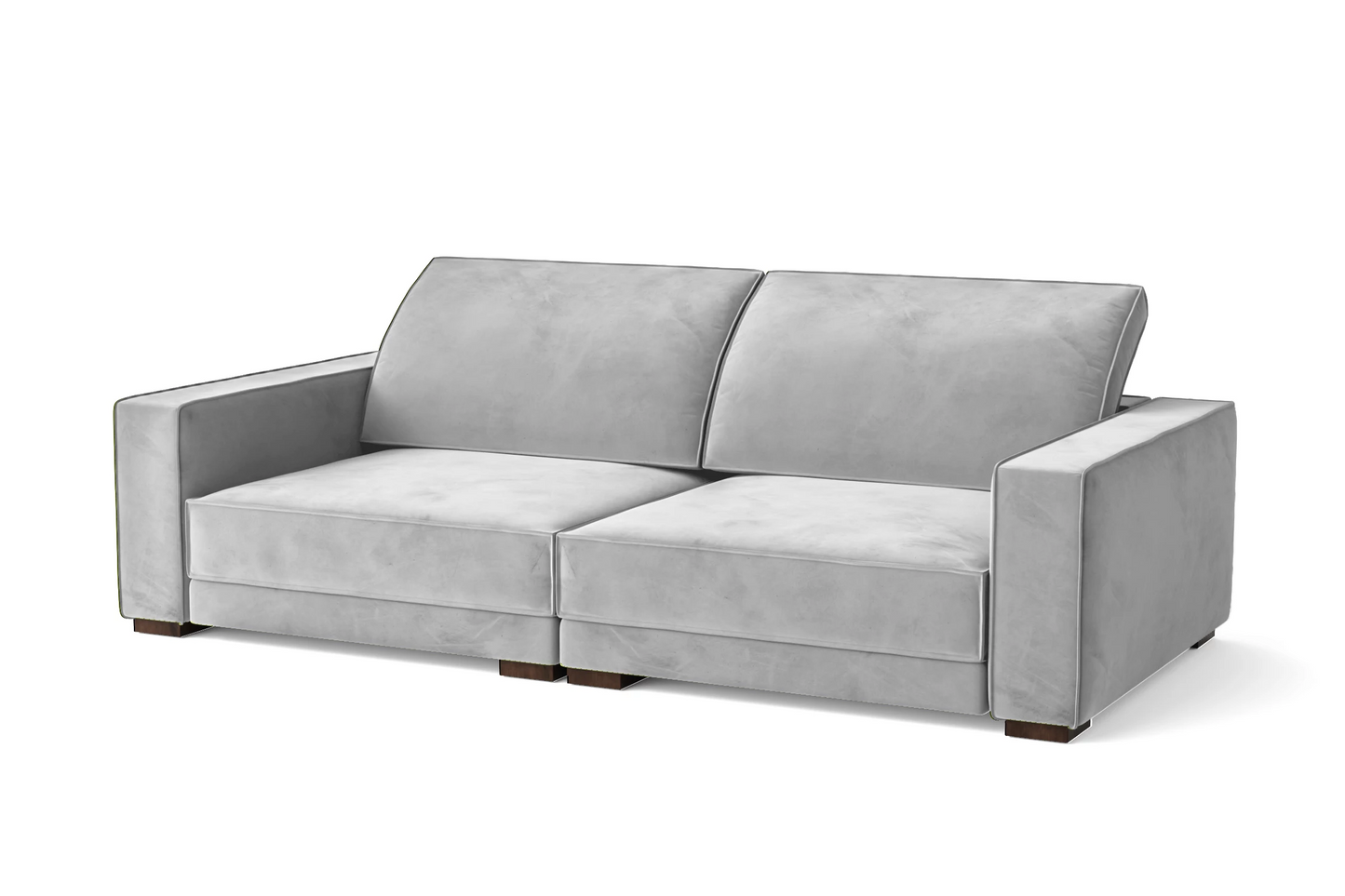 Bolzano 3 Seater Sofa White Velvet