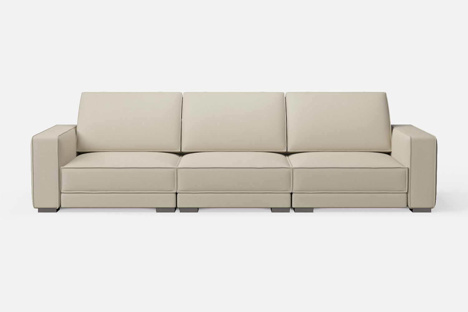 Bolzano 4 Seater Sofa Cream Leather