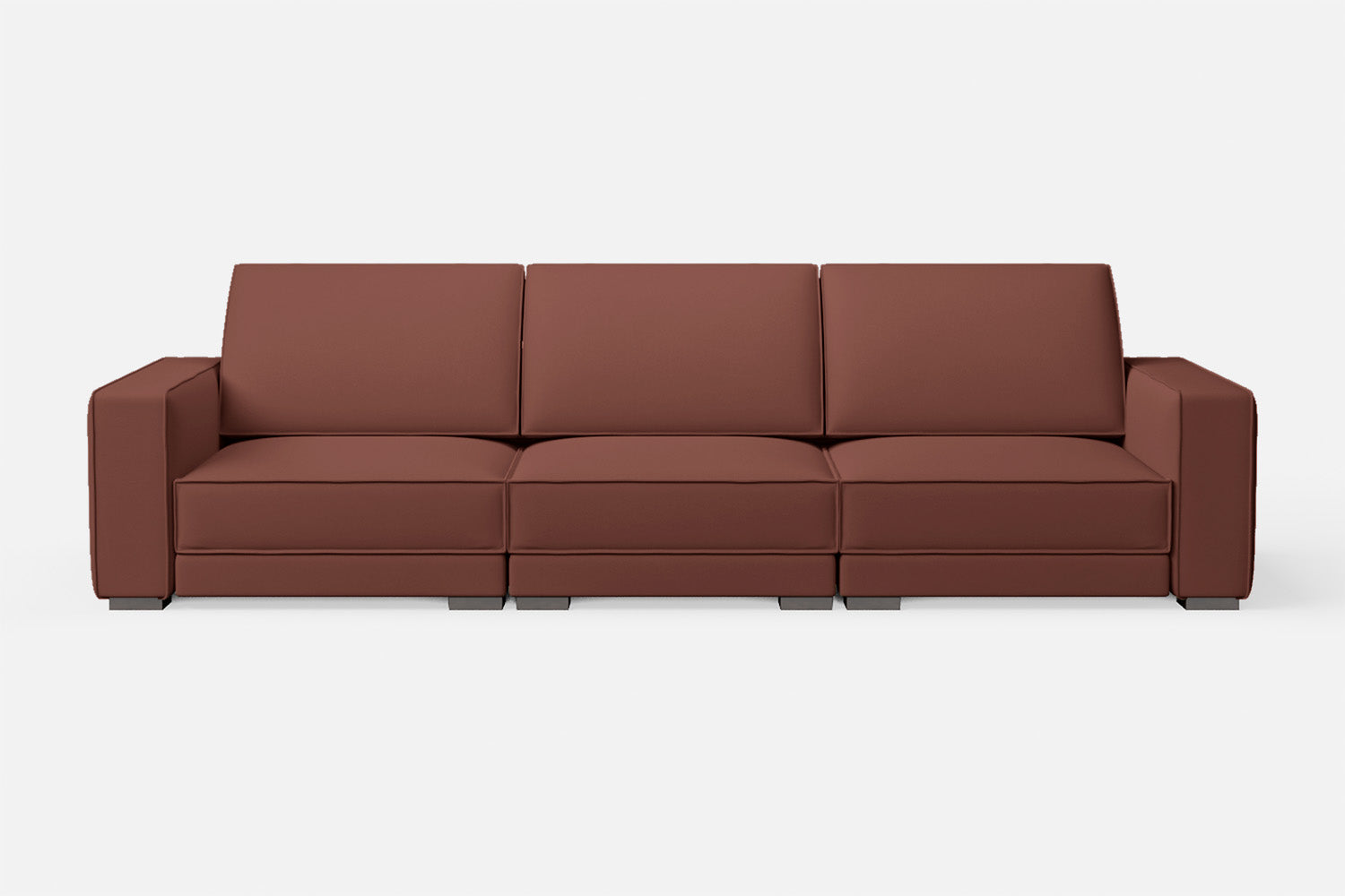 Bolzano 4 Seater Sofa Mauve Leather