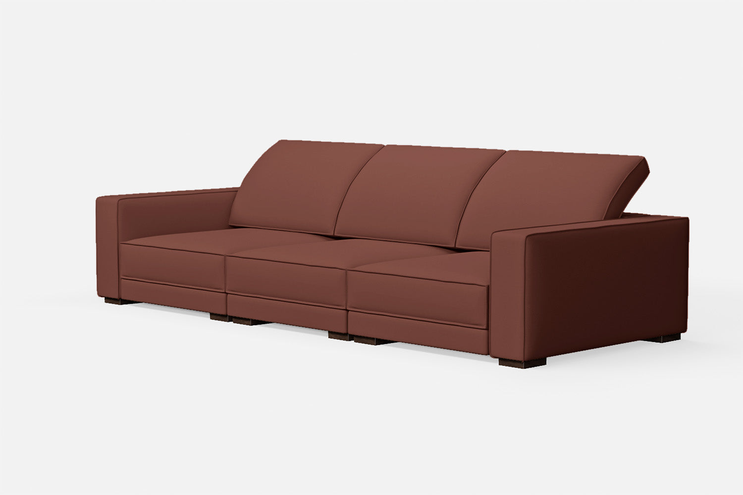 Bolzano 4 Seater Sofa Mauve Leather