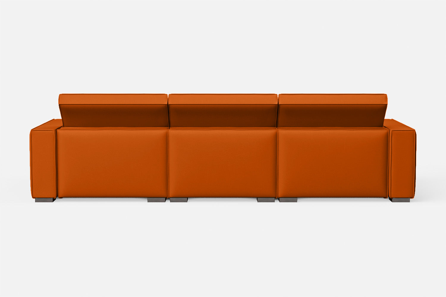 Bolzano 4 Seater Sofa Orange Leather