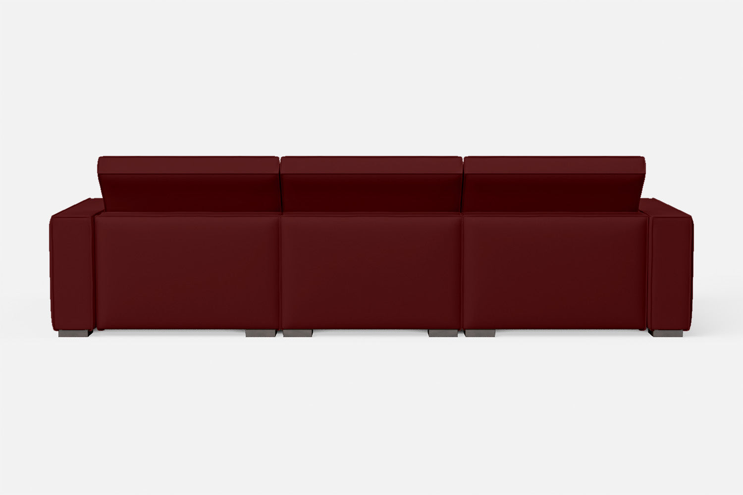 Bolzano 4 Seater Sofa Red Leather