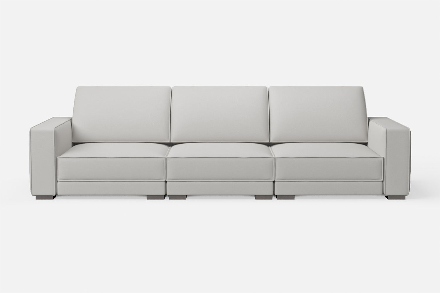 Bolzano 4 Seater Sofa White Leather