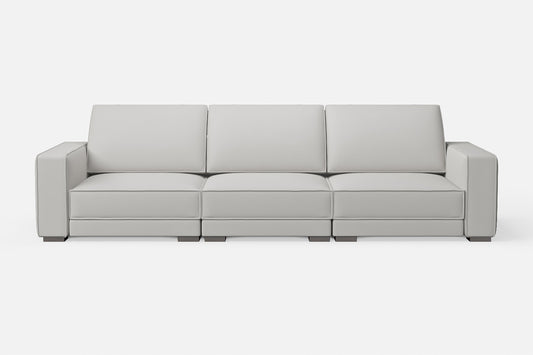 Bolzano 4 Seater Sofa White Leather