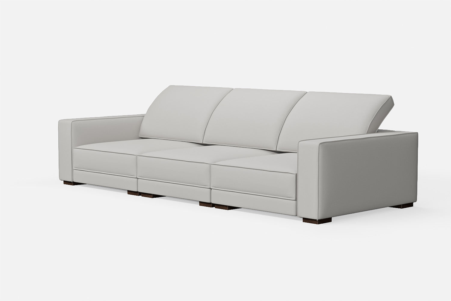 Bolzano 4 Seater Sofa White Leather