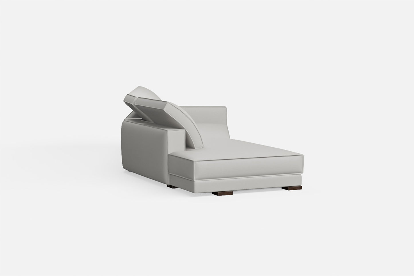 Bolzano 4 Seater Left Hand Facing Chaise Lounge Corner Sofa White Leather