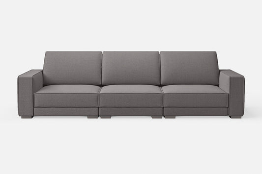 Bolzano 4 Seater Sofa Grey Linen Fabric