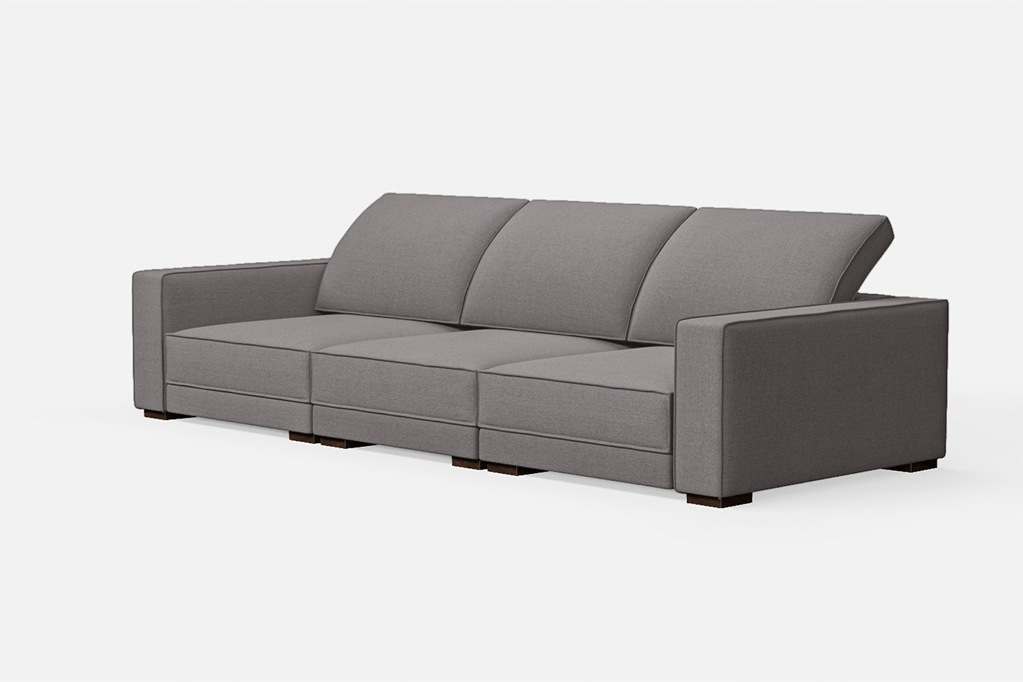 Bolzano 4 Seater Sofa Grey Linen Fabric