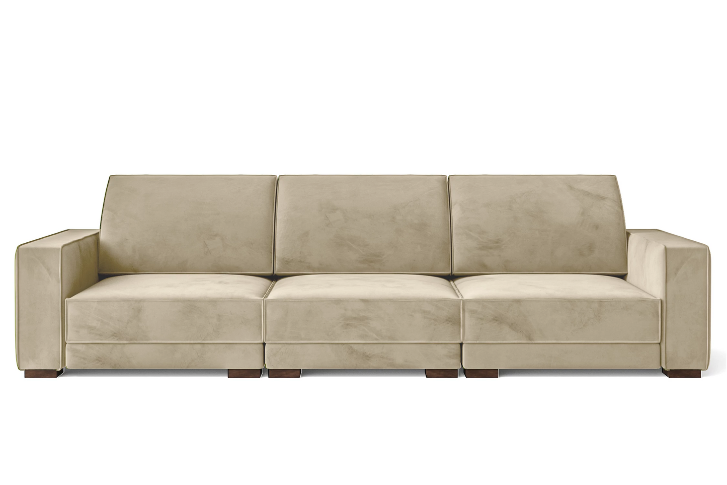 Bolzano 4 Seater Sofa Cream Velvet