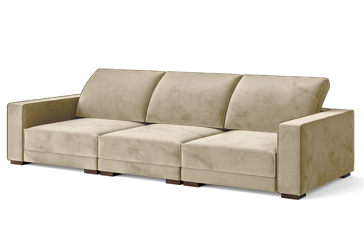 Bolzano 4 Seater Sofa Cream Velvet