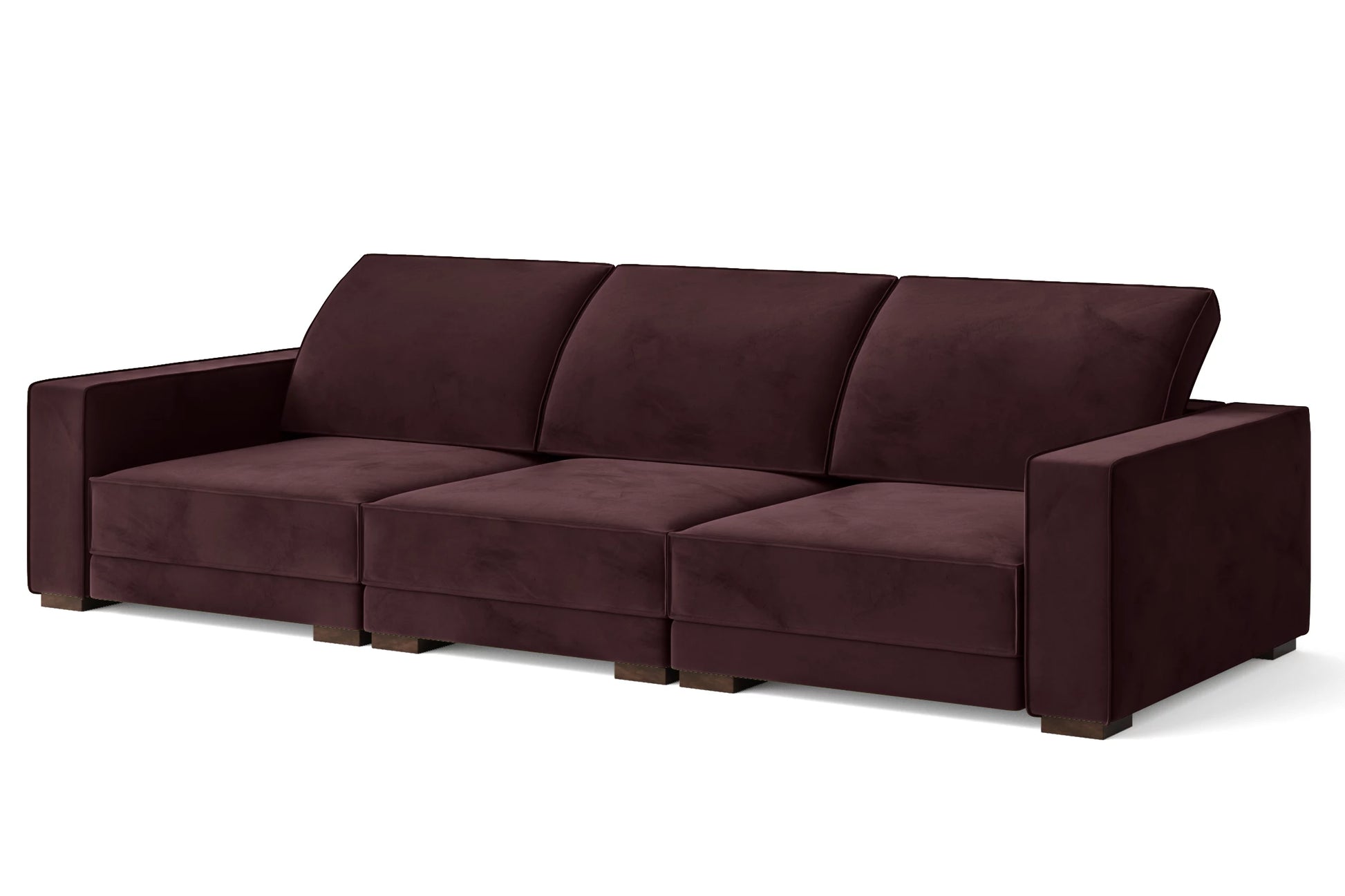 Bolzano 4 Seater Sofa Grape Velvet