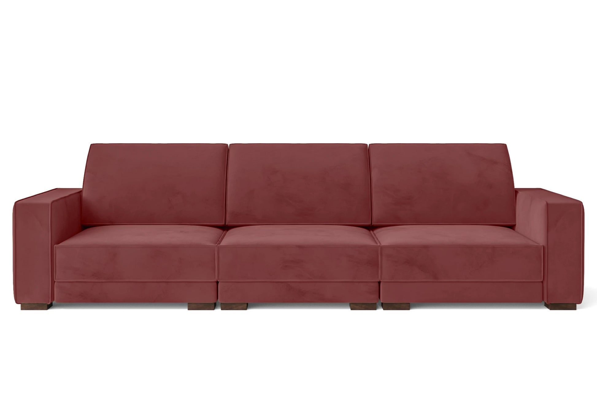 Bolzano 4 Seater Sofa Pink Velvet