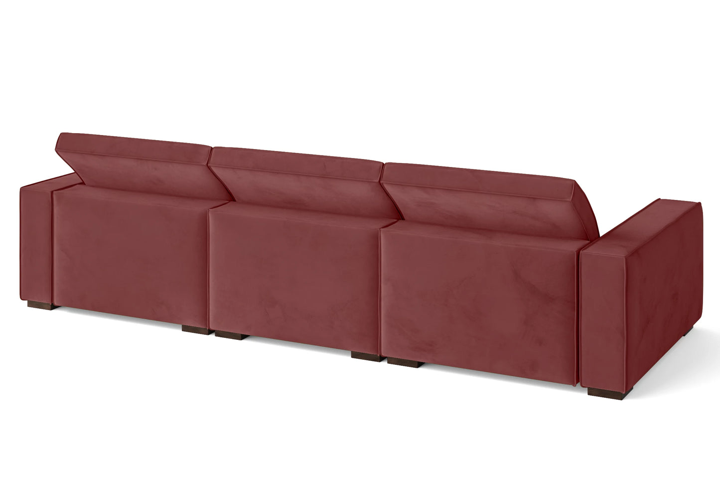 Bolzano 4 Seater Sofa Pink Velvet