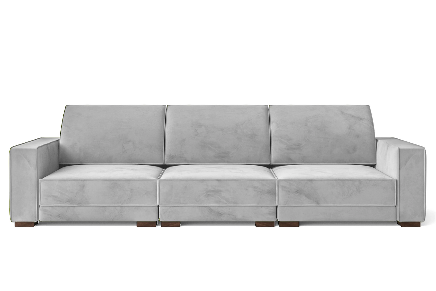 Bolzano 4 Seater Sofa White Velvet