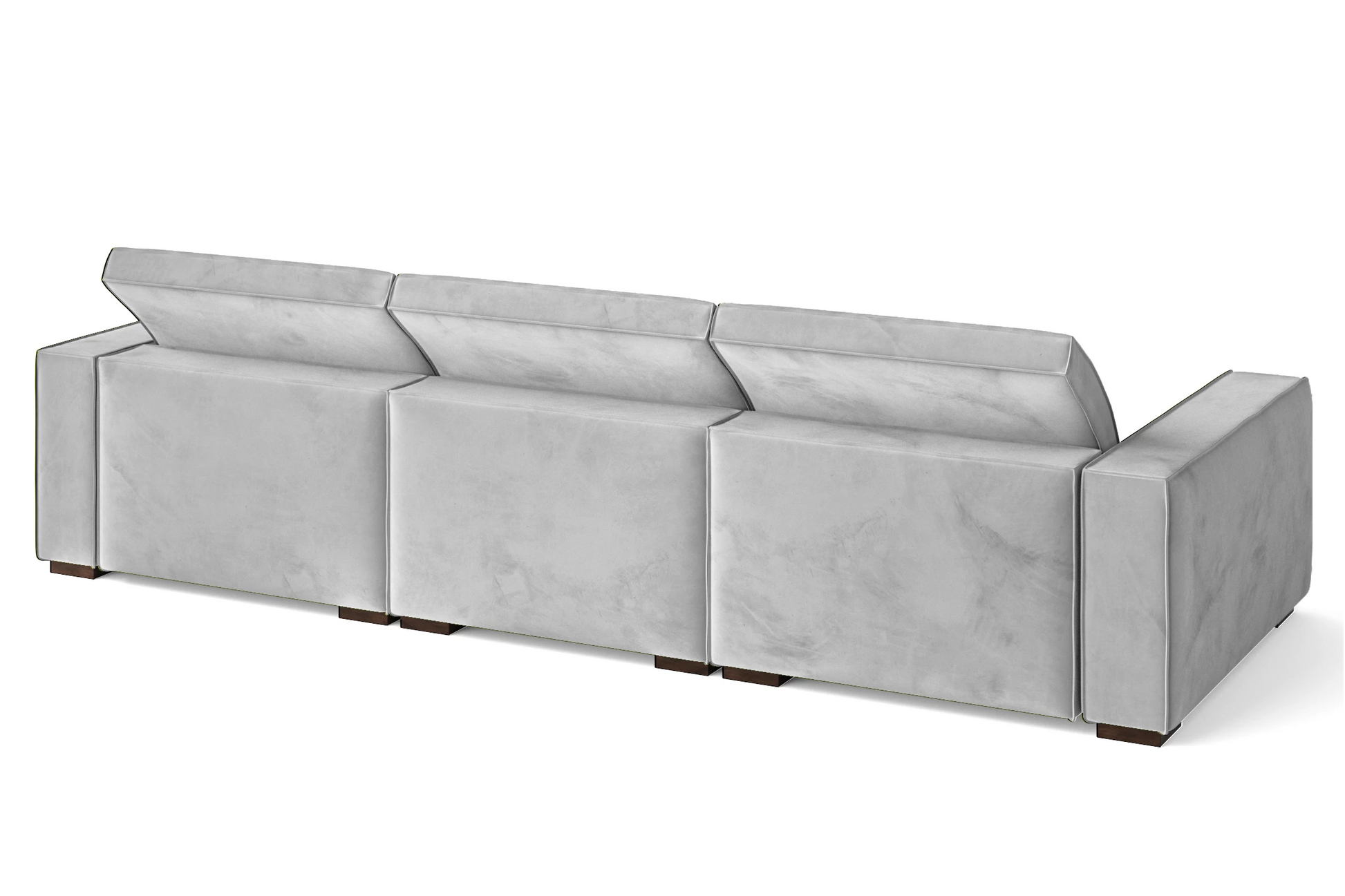 Bolzano 4 Seater Sofa White Velvet