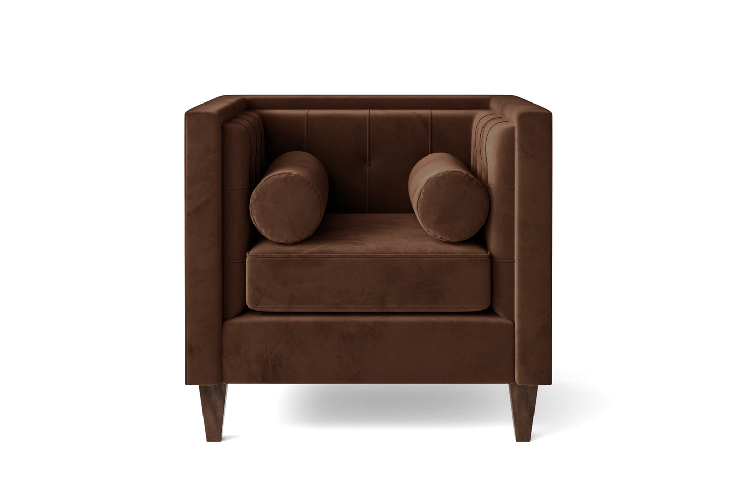 Brescia Armchair Coffee Brown Velvet