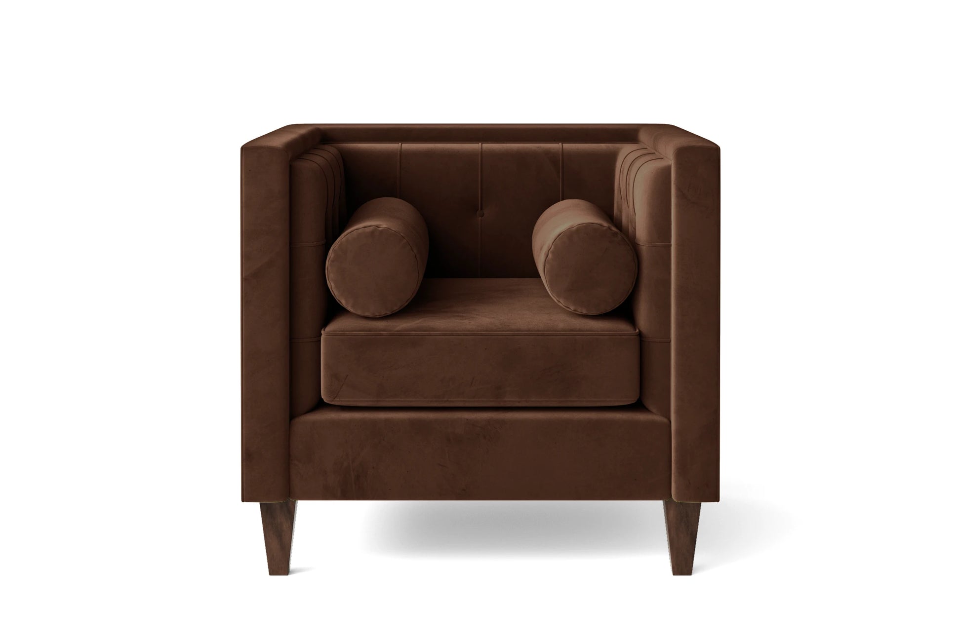 Brescia Armchair Coffee Brown Velvet