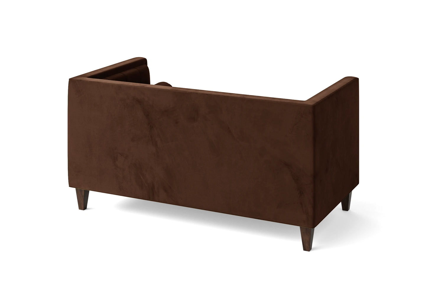 Brescia 2 Seater Sofa Coffee Brown Velvet