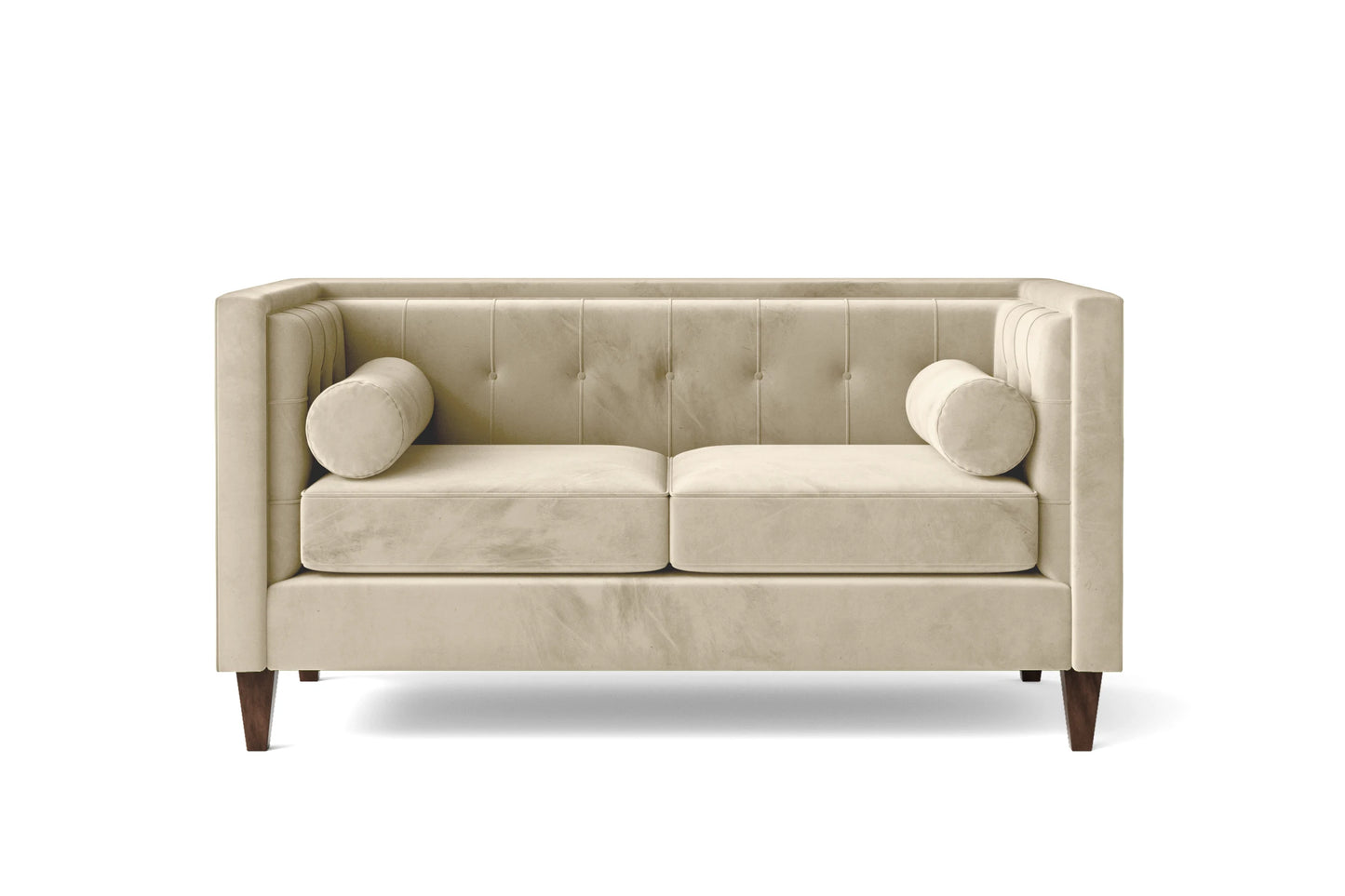 Brescia 2 Seater Sofa Cream Velvet