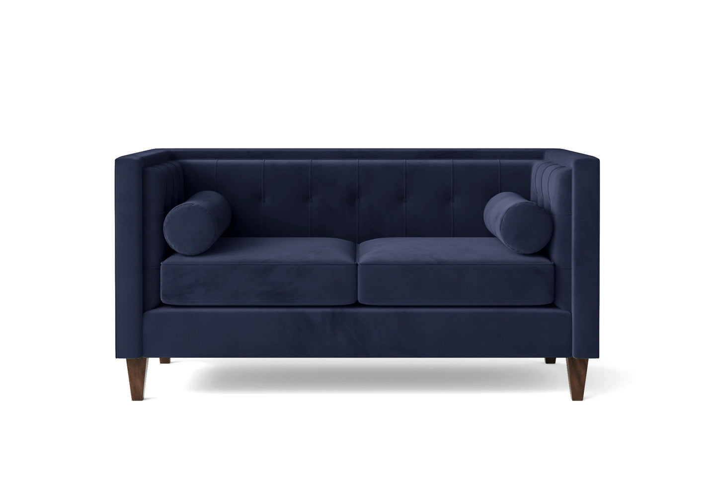 Brescia 2 Seater Sofa Dark Blue Velvet