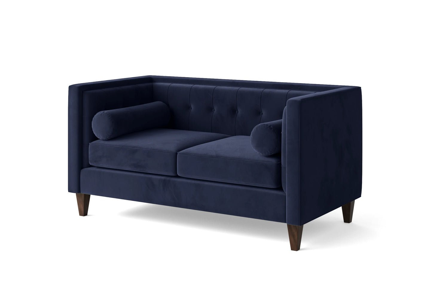 Brescia 2 Seater Sofa Dark Blue Velvet