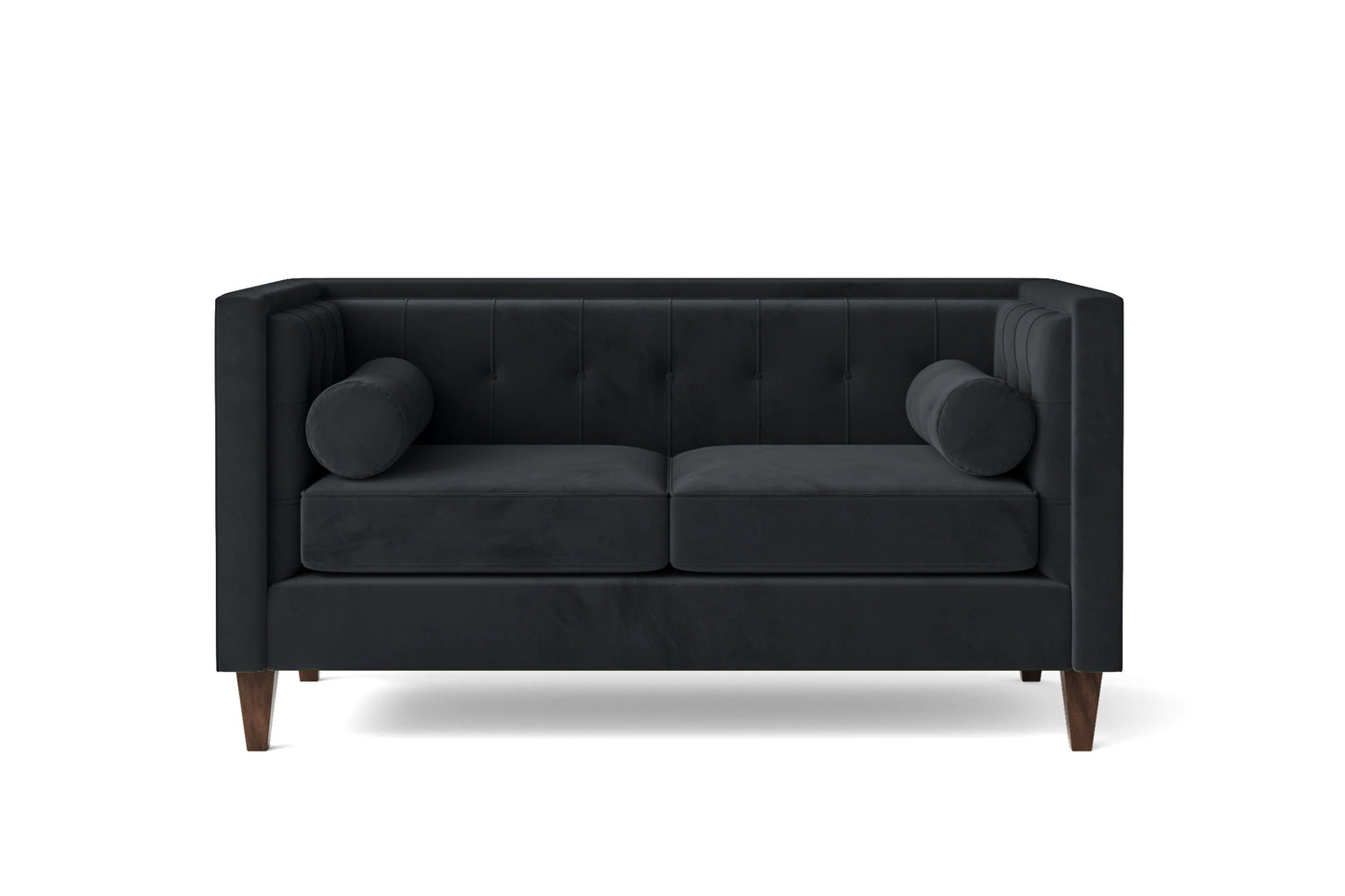 Brescia 2 Seater Sofa Dark Grey Velvet