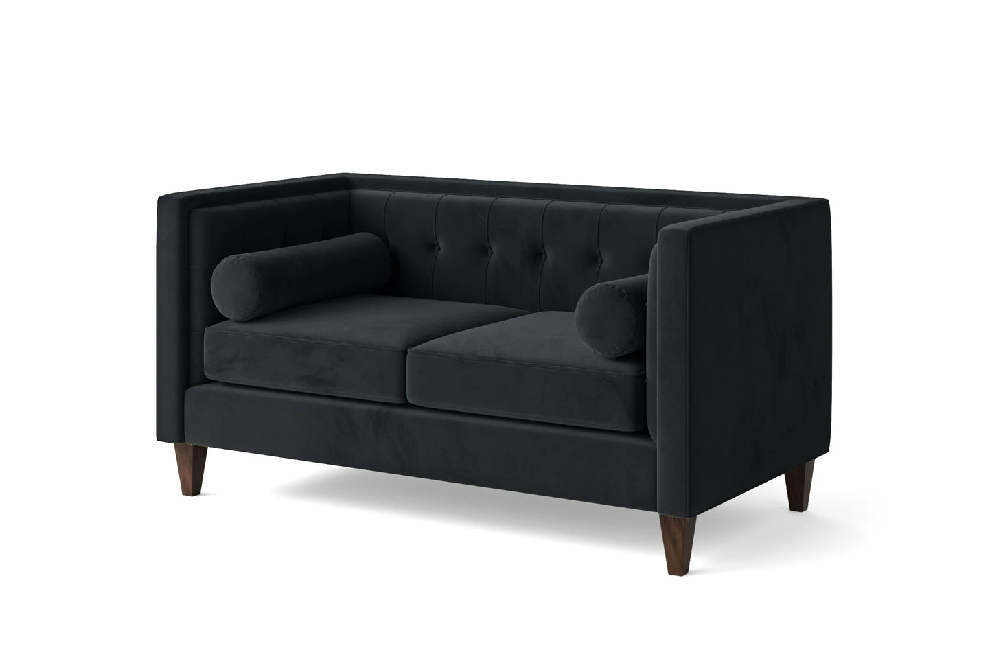 Brescia 2 Seater Sofa Dark Grey Velvet