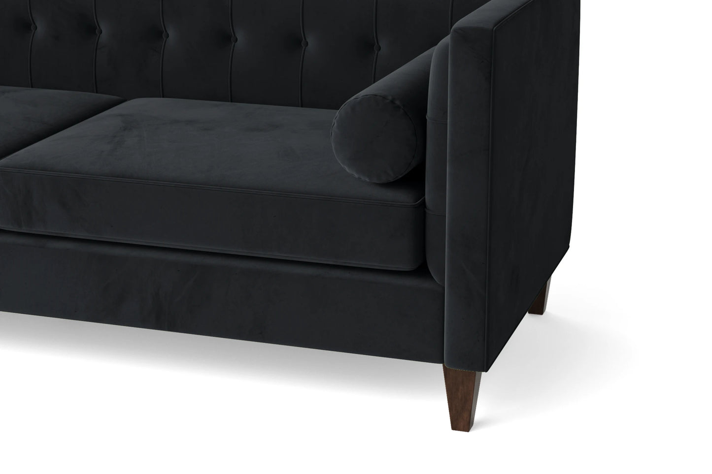 Brescia 2 Seater Sofa Dark Grey Velvet