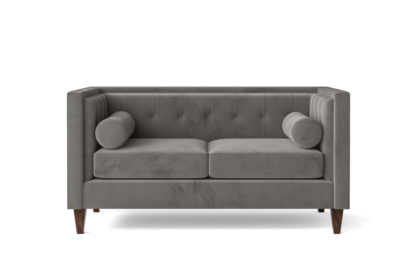 Brescia 2 Seater Sofa Grey Velvet