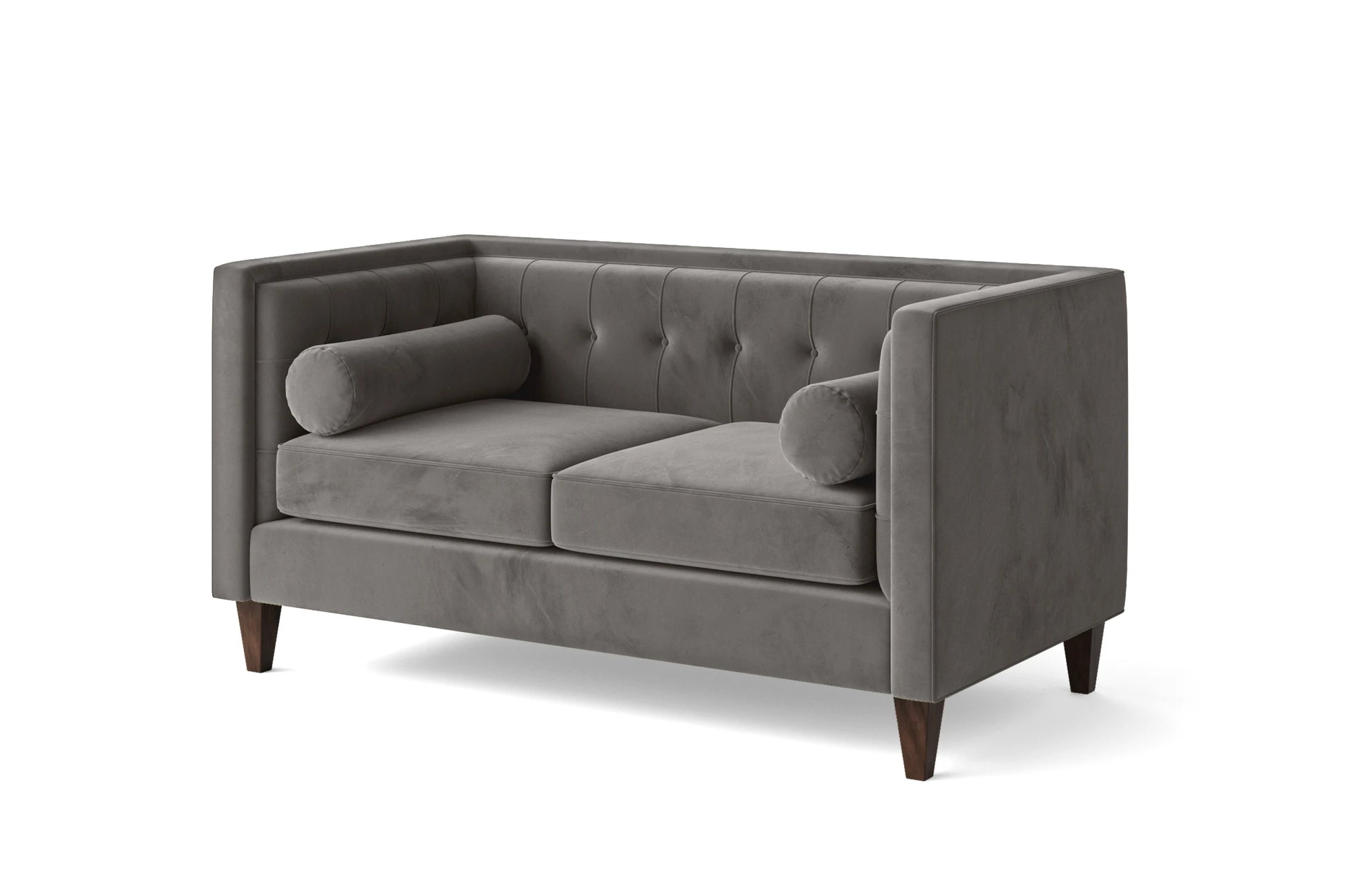 Brescia 2 Seater Sofa Grey Velvet