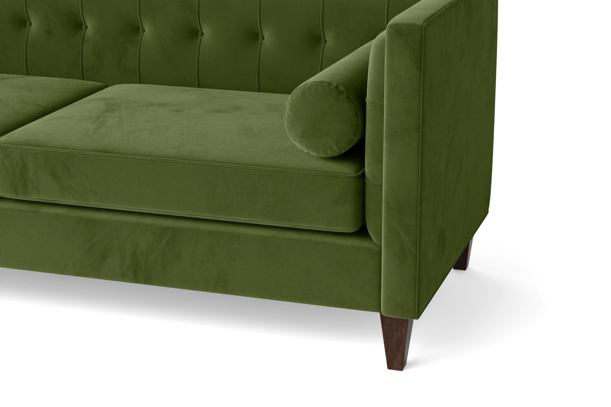 Brescia 2 Seater Sofa Lime Velvet