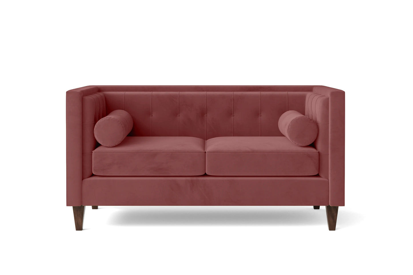 Brescia 2 Seater Sofa Pink Velvet