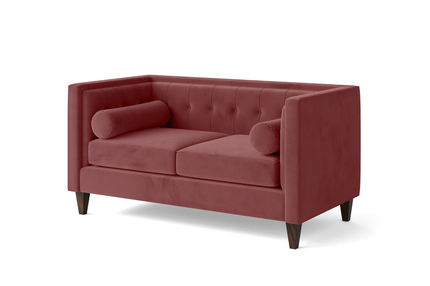 Brescia 2 Seater Sofa Pink Velvet