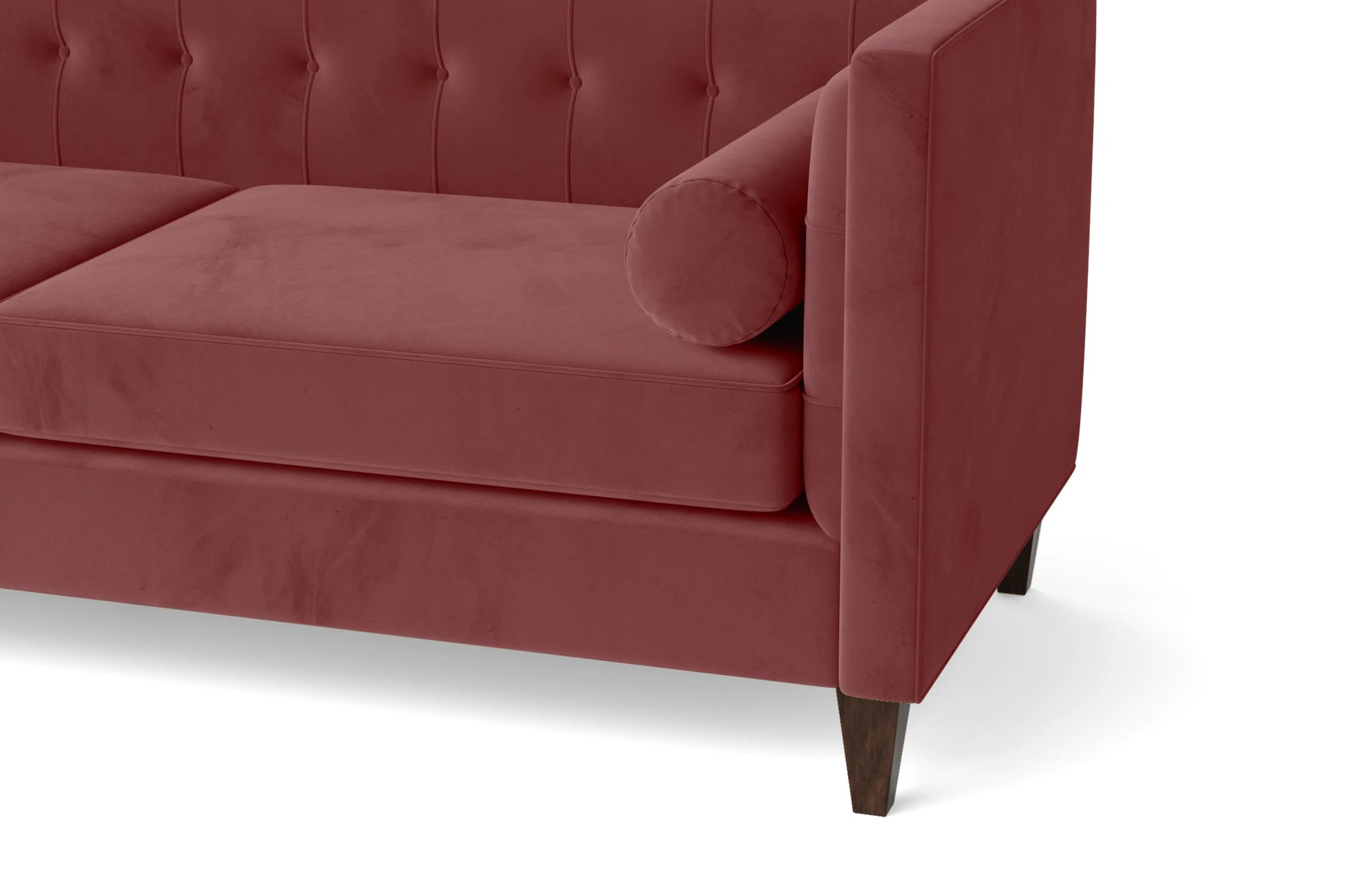 Brescia 2 Seater Sofa Pink Velvet