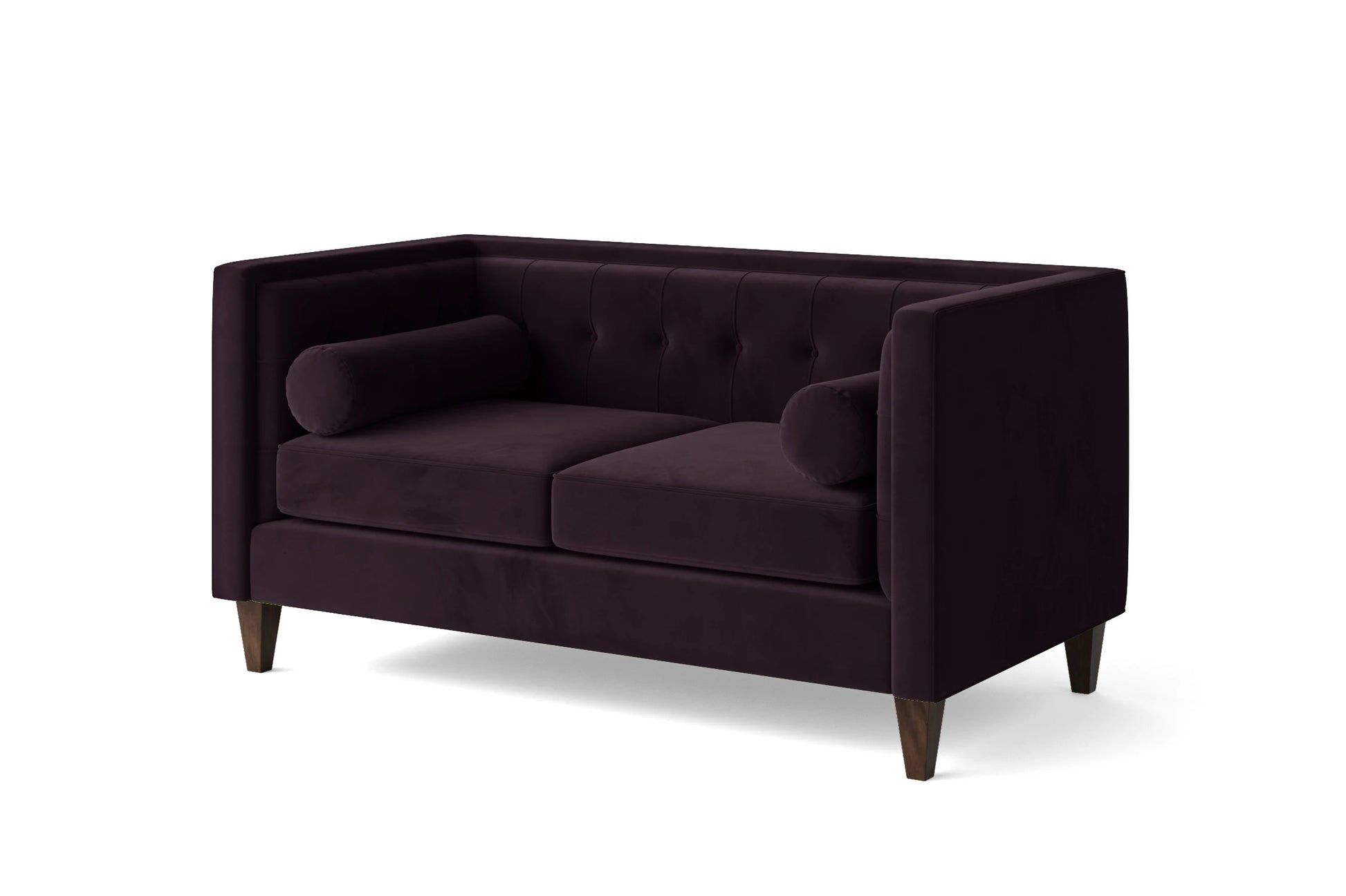 Brescia 2 Seater Sofa Purple Velvet