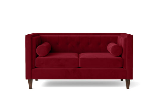 Brescia 2 Seater Sofa Red Velvet