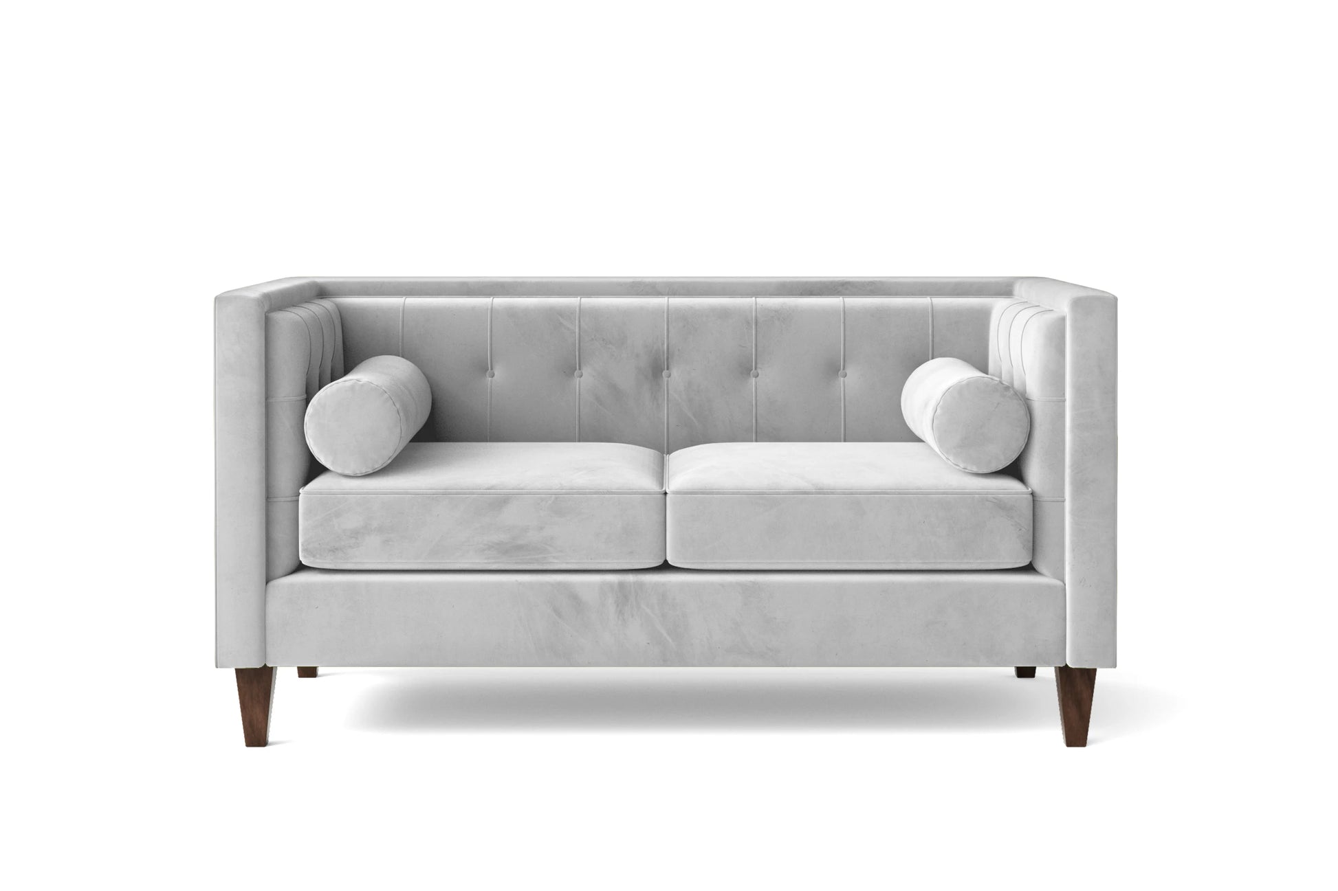 Brescia 2 Seater Sofa White Velvet