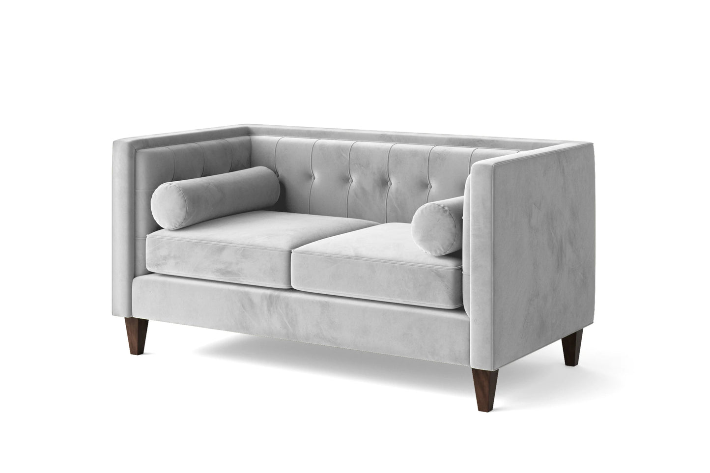 Brescia 2 Seater Sofa White Velvet