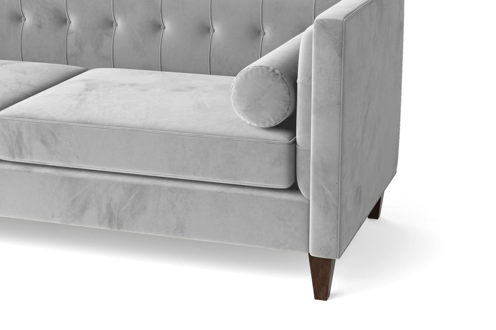 Brescia 2 Seater Sofa White Velvet