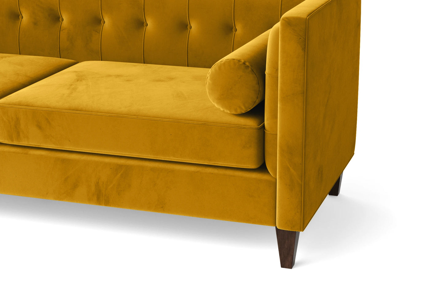 Brescia 2 Seater Sofa Yellow Velvet