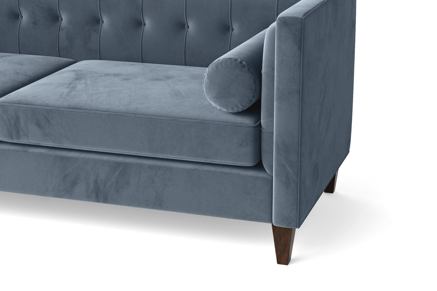 Brescia 3 Seater Sofa Baby Blue Velvet