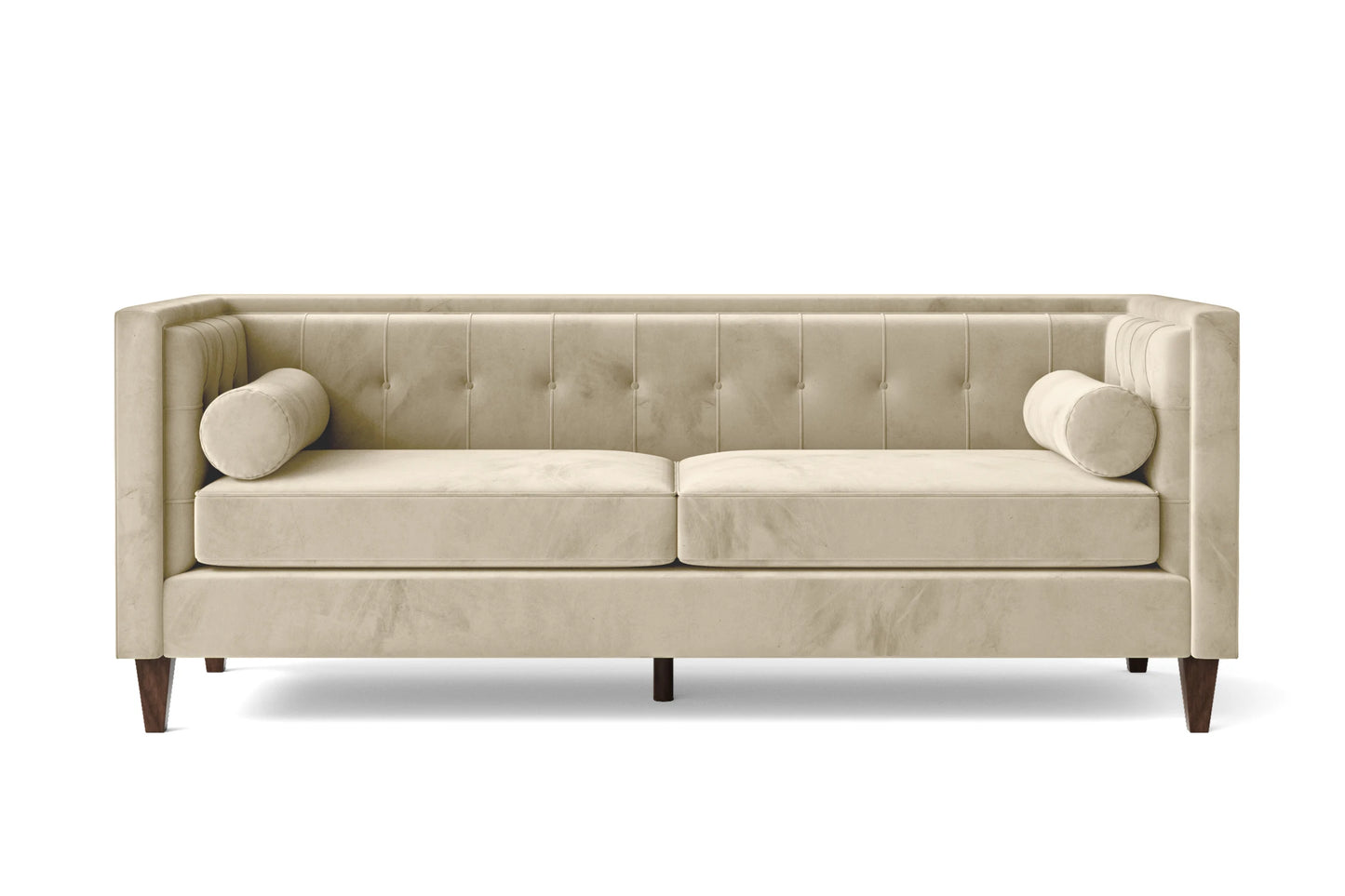 Brescia 3 Seater Sofa Cream Velvet