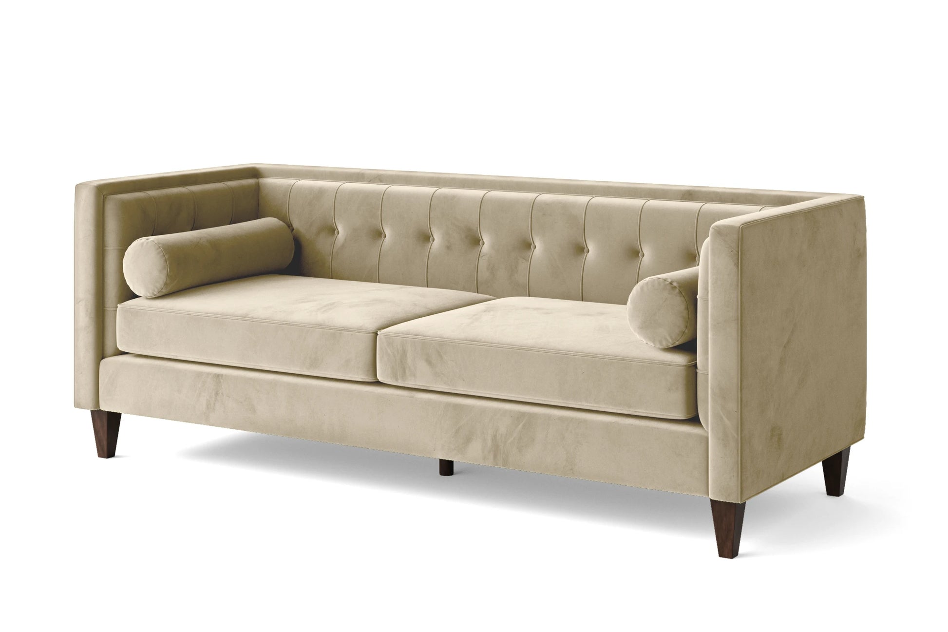 Brescia 3 Seater Sofa Cream Velvet