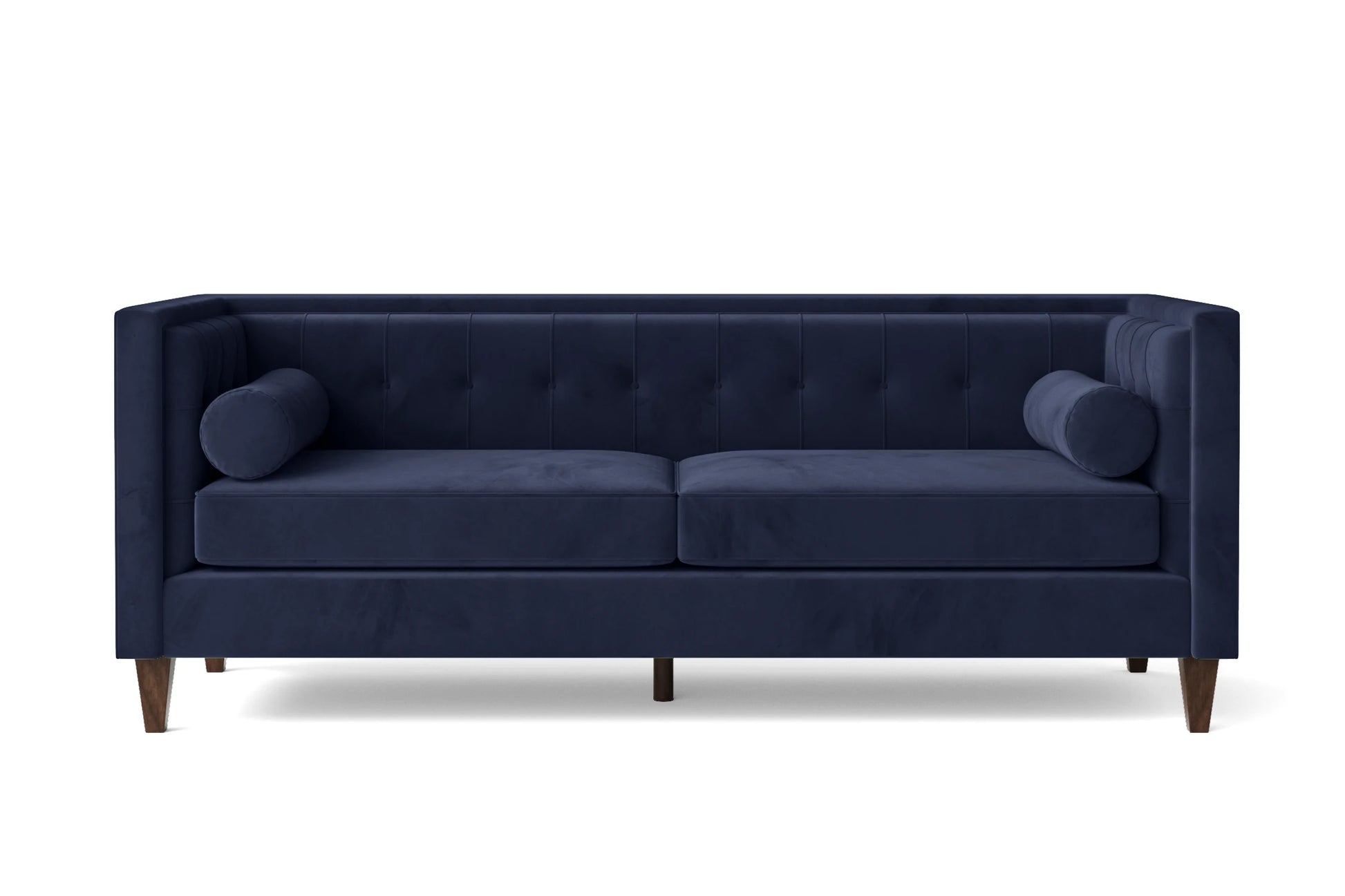 Brescia 3 Seater Sofa Dark Blue Velvet