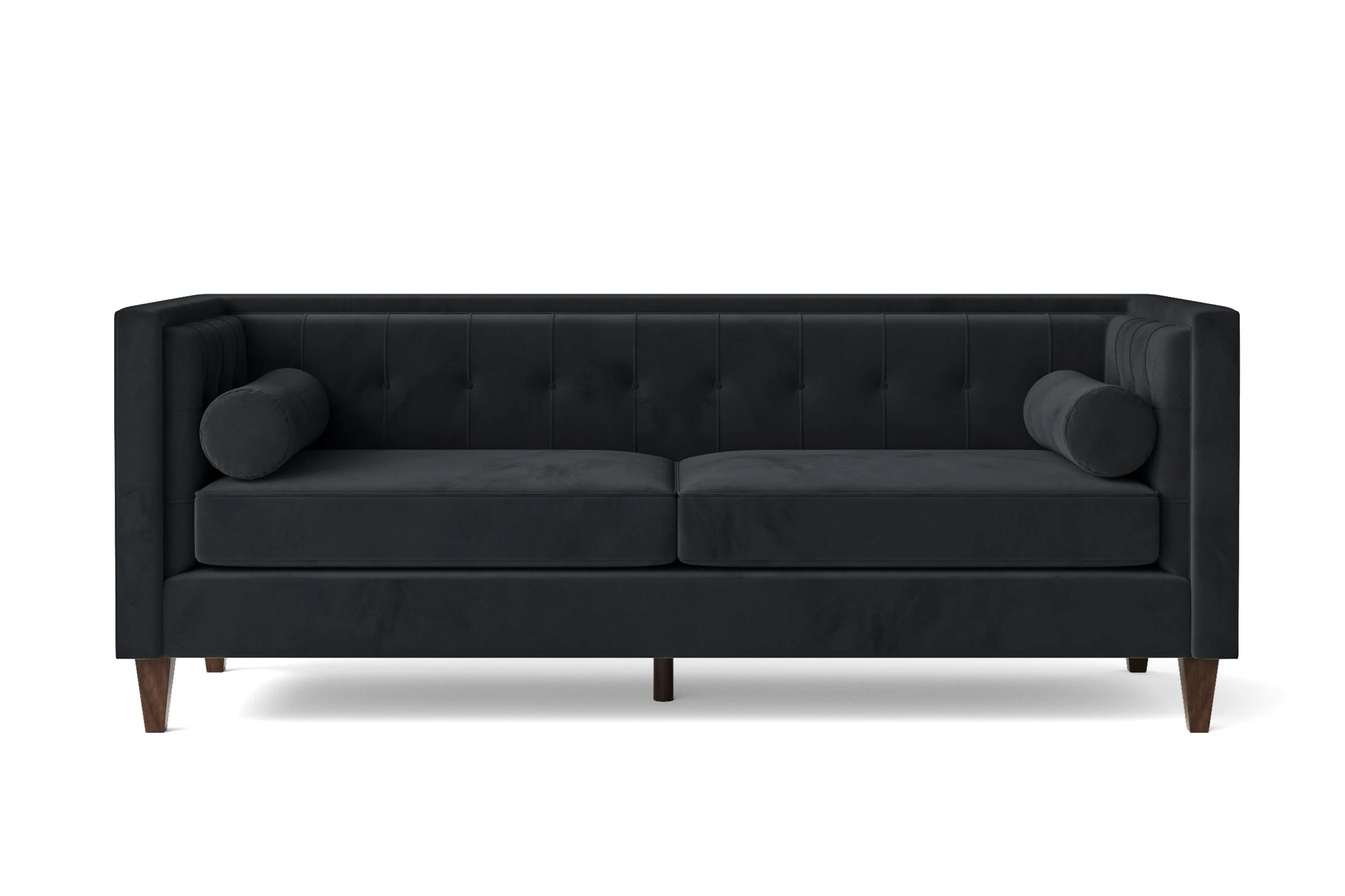 Brescia 3 Seater Sofa Dark Grey Velvet