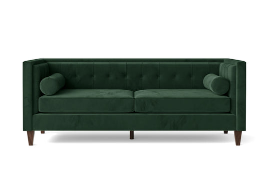 Brescia 3 Seater Sofa Green Velvet