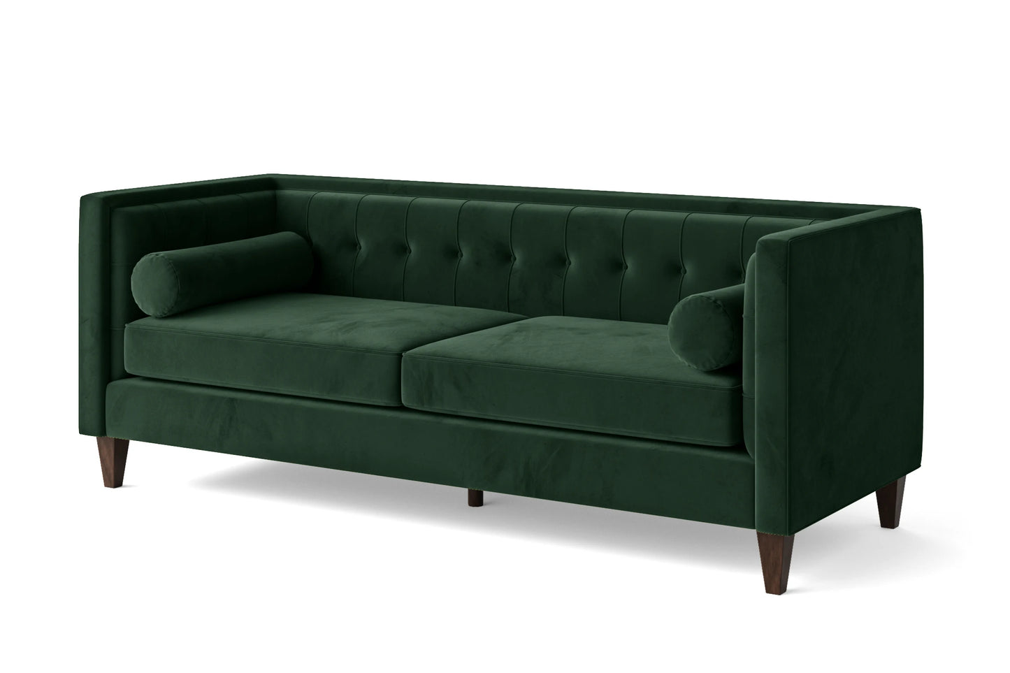 Brescia 3 Seater Sofa Green Velvet